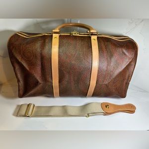 Etro Paisley Canvas Holdall Bag